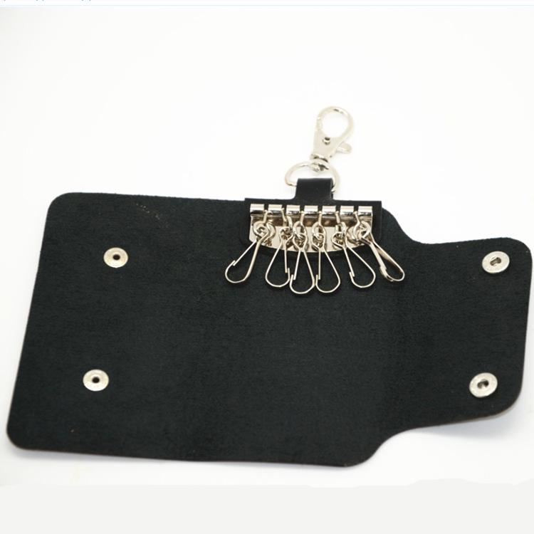 Customizable Solid Color PU Key Holder - New Style Corporate Promotion Keychain with Logo Print