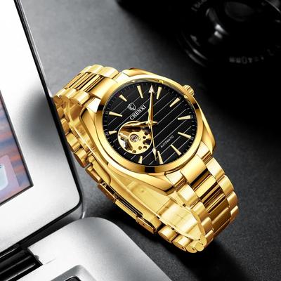 Top Brand Men Automatic Mechanical Business Watches Stainless Steel Waterproof Men's Wristwatches Reloj Hombre