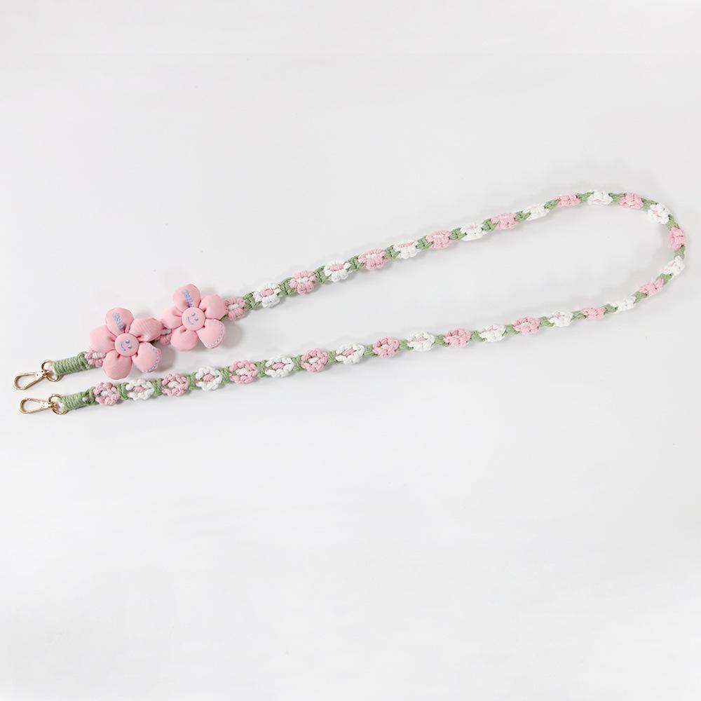 Bohemian Daisy Flower Woven Phone Lanyard - Colorful, Fashionable & Versatile