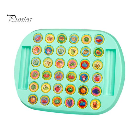 

1 набор для детской игры в шахматы Memory Flip, 2 игрока, шахматы с животными и фруктами, настольная игра для тренировки внимания, развивающая игрушка для развития памяти у малышей A