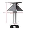 Integrierter Formfräser R18/R30 Fräserbits Für Holztür/Wandschrank 1/2 Zoll/12mm Schaft Für Professionelle Holzbearbeitung