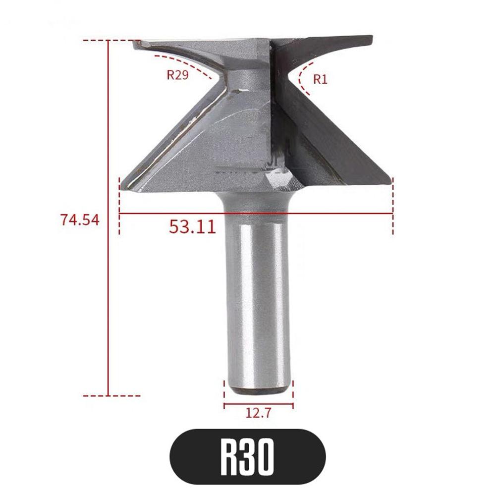 Integrierter Formfräser R18/R30 Fräserbits Für Holztür/Wandschrank 1/2 Zoll/12mm Schaft Für Professionelle Holzbearbeitung