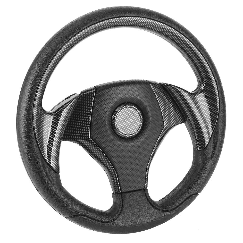 320mm 12.5in Car Steering Wheel 6 Bolts Hole Universal Auto Modified AccessoryCarbon Fiber Style