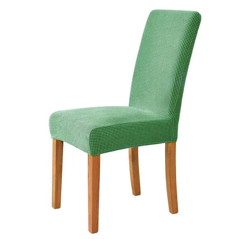 Thicker Fabric Skirt Chair Cover Quality Spandex Stretch Chair Covers for Dining Room Kitchen Banquet Home Decor Seat Slipcover