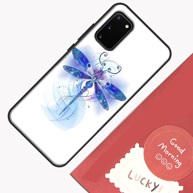 Dragonfly Case For Samsung Galaxy S22 S21 S23 Ultra Note 20 S8 S9 S10 Note 10 Plus S20 FE Back Cover