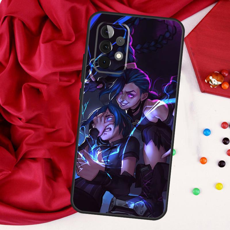 Jinx Arcane For Samsung Galaxy A26 A05 A06 A16 A54 A34 A14 A22 A32 A52 A55 A35 A15 A53 A13 A56 A36 Case