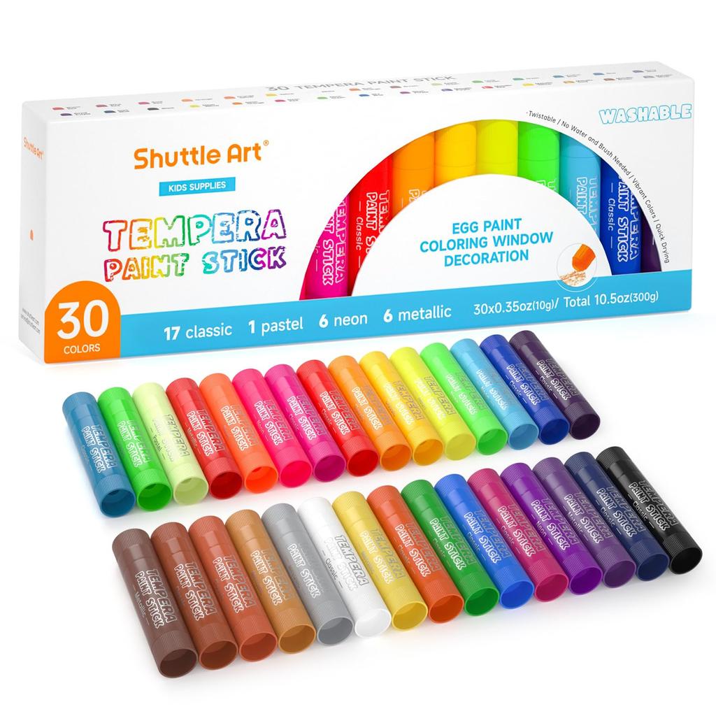 Shuttle Art Tempera Paint and Perfect for and Drawing on and Perfect Gift for Toddlers and Perfect for Preschool and Elementary School Entrance
