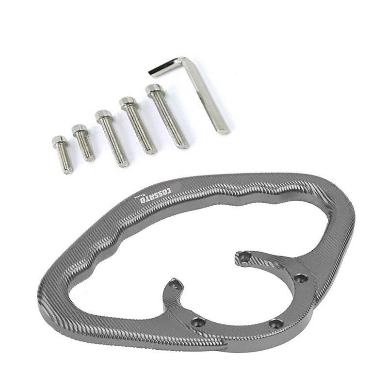 Haojue TR300 Aluminum Fuel Tank Cap & Rear Handrail Bracket.