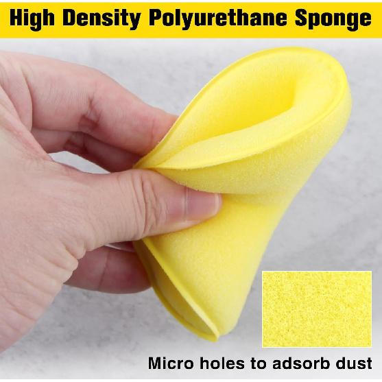 Microfiber Wax Applicator Pads, 16 PCS Car Wax Applicator Pad, Round Foam Applicator Pads, Polishing Sponges Applicator for Car Detail Polishing,