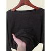 Polish European Fashion Brand off-the-Shoulder Sweater Elegant Gold and Silver Silk Small Loose Long Sleeves Autumn Tops