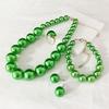 Vintage Style Necklace Bracelet Earring Ring Sets Light Luxury French Pearl Necklace  Women