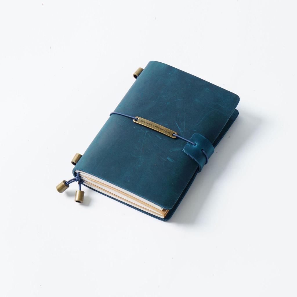 Cuaderno de Cuero Genuino TN Vintage - Diario y Bloc de Notas de Cuero Vacuno Crazy Horse Hecho a Mano En Stock