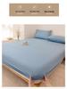 2025 Hudvänligt Bomulls Dra-på-lakan, Tvättat Borstat Enfärgat, Sommarkollektion - Alternativ för Enkelt och Tredelat tillgängliga
