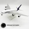 Display 1:240 Scale 380 Airbus Model 30CM New Lufthansa A380 Resin Airline Aircraft Model with Landing Gear Simulation Souvenir