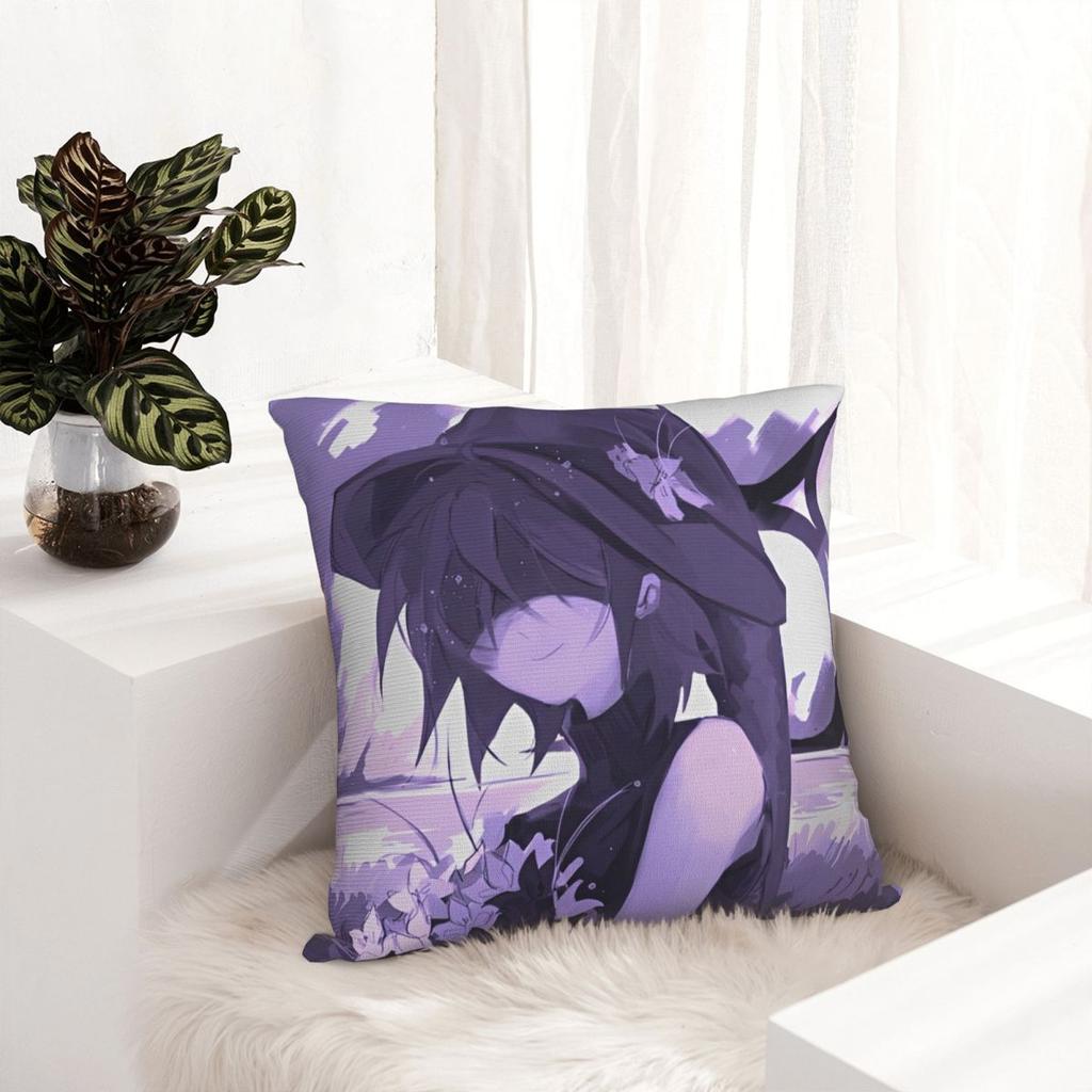 Azuretime Anime Pillowcase Polyester Cushion Cover Decor Azure Two Time Game Pillow Case Cover Living Room Zipper 40X40Cm