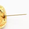 Used Excellent Condition Chanel Brooch, Coco Mark, Gold, Diamond Shape, Arabesque, Early Vintage