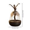 Sculptural Ballerina Water Fountain Calming Ornament Artistic for Office