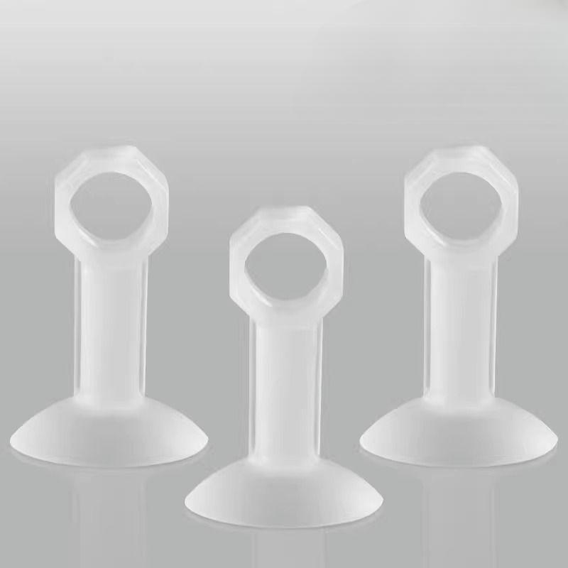 

Силиконовый дверной стопор, ручка для туалетной двери без перфорации, противоударная накладка, блокировка двери туалета, верхний поглотитель двери Three белый