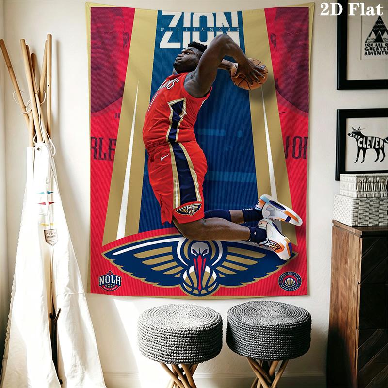 Zion Williamson Power Poster Threepiece Set 1 Duvet Cover 2 Pillowcase Without Core Soft And Comfortable Bedding Set