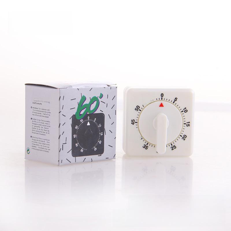 T220 Large Square Wind-Up Kitchen and Study Timer