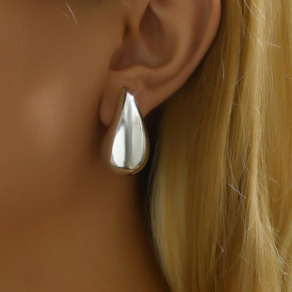 Plump Water Drop Acrylic Dangle Earrings - Simple & Fashionable Jewelry for Women