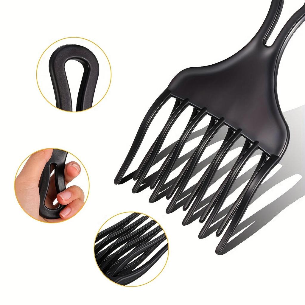1pc Wide Tooth Comb Fork Hair Brush Plug-in Comb Plastic Gear Comb for Curly Hair Style Styling Tools