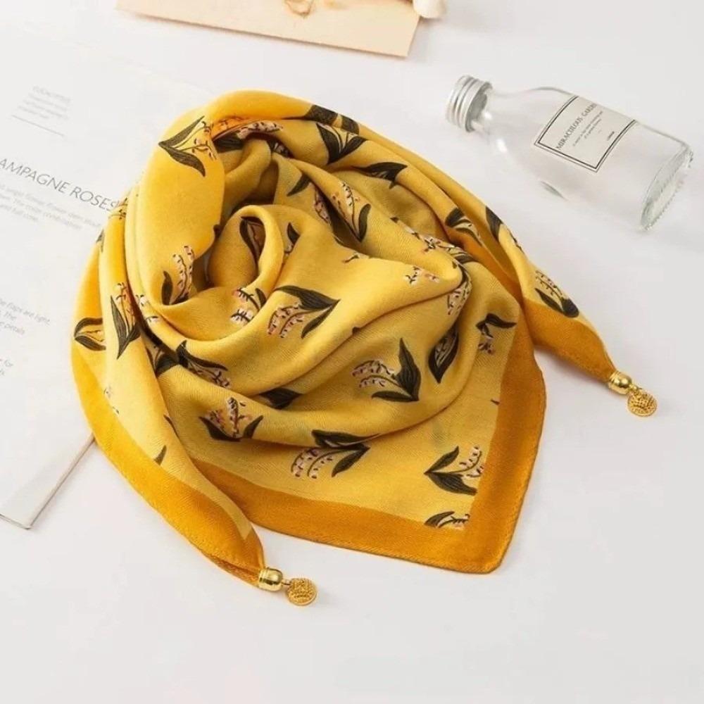 65x65cm Square Scarf Soft Cotton Waist Scarf Neck Protection Women Neckerchief Women Fashion