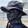 Faltbarer atmungsaktiver Tarn-Boonie-Hat Balaclava Set Weiche breite Krempe Sonnenschutzmütze für Männer Frauen Outdoor