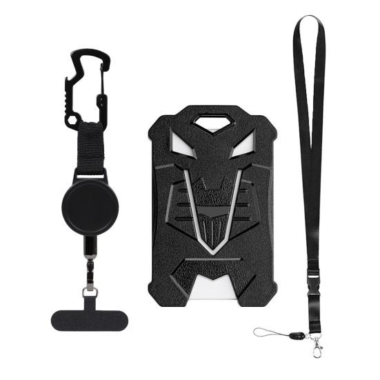 Sleutelhanger Intrekbare Telefoonhouder met Lanyard Makkelijk te Dragen Lichtgewicht Mobiele Telefoon Tether Tag Verstelbare Rotatie Veilig Slot Anti-Diefstal Kabel Telefoon