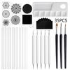 Mandala Dotting Tools: 26-Piece Set with Painting Templates, Dotting Pens, Ball Stylus, Rubbing Sticks & Creative Embellishments.