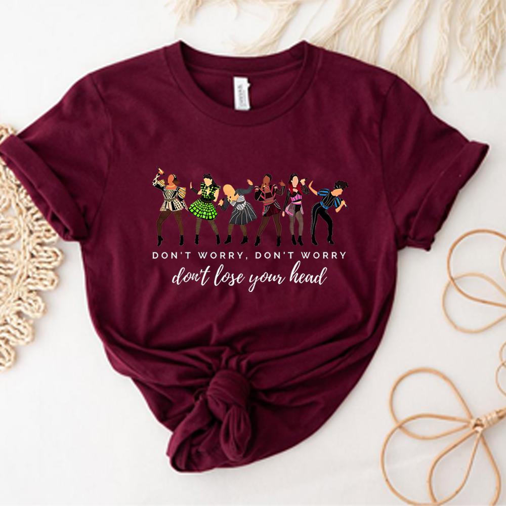 Six The Musical Lyrics TShirt Retro One of A Kind Shirt No Category Tshirt Six Musical Tee Unisex Short Sleeves Tops S