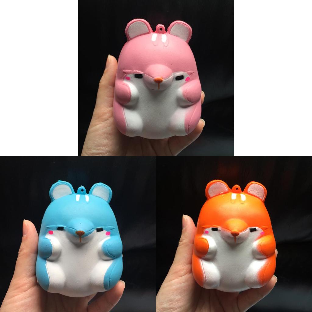 Cute Hamster Squishy Phone Charm With Pu Foam For Stress Relief And Gift Use