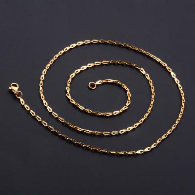 1.2/1.9/2.3mm Edelstahl Halskette Glied Halskette für Männer Frauen Hiphop Punk Junge Goldfarbe Choker Metall Modeschmuck