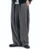 Descheuis Side-Pleated Balloon Fit Slacks_Charcoal