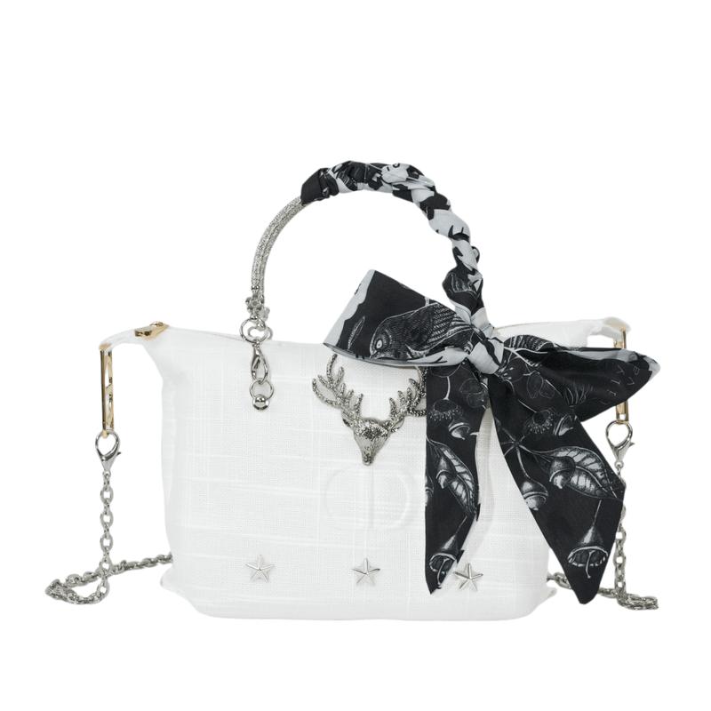 

DIOR Bag [Customized Cosmetic Bag] Silver Deer Classic Polyester Fiber Simple Niche High-end Trendy Commuting Exquisite Fashion Versatile Cute Style