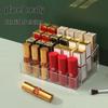 Transparent 24-Slot Lipstick and Nail Polish Organizer Box
