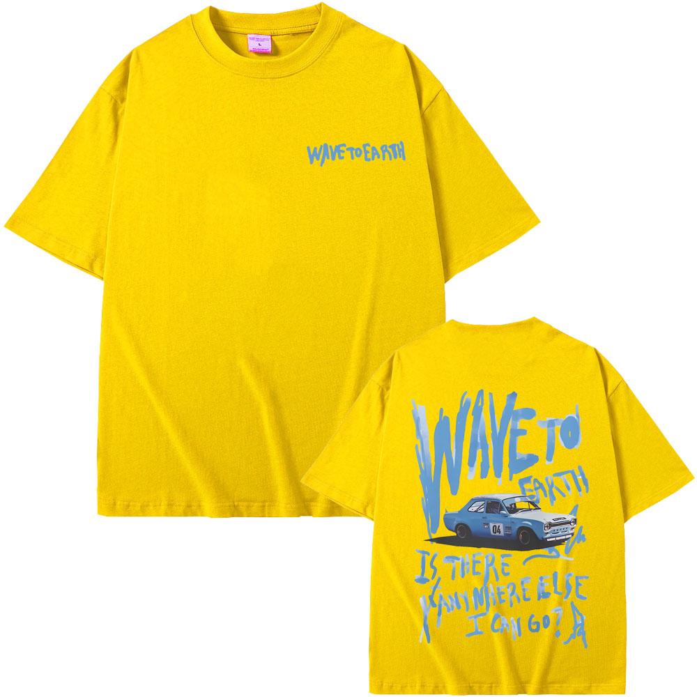 Korean Band Wave To Earth Graphic Print T-shirts Men Women Hip Hop Fashion Casual T Shirts Men's Oversized Short Sleeve Tshirt
