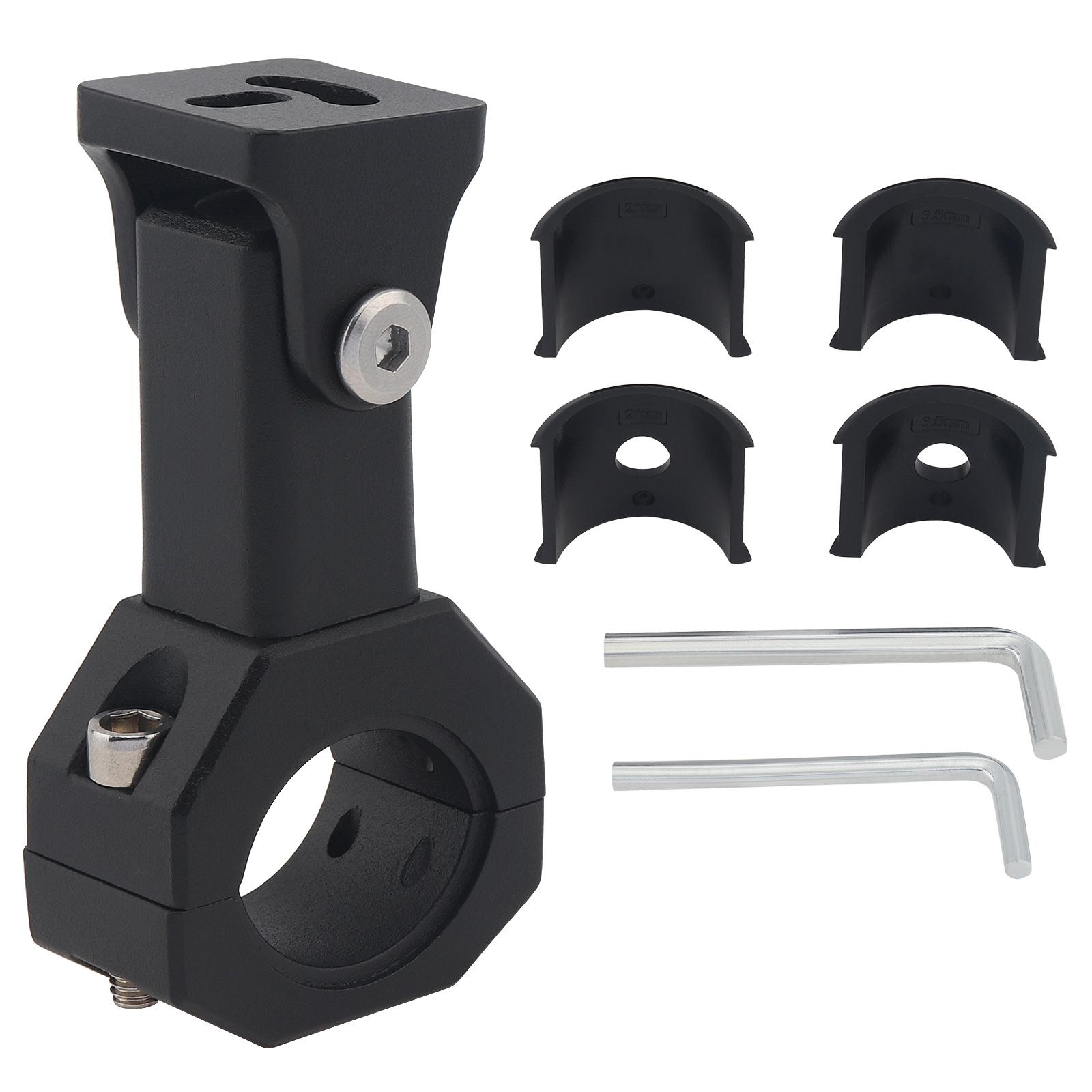 

Aluminum Alloy Motorcycle Auxiliary Lights Bracket 360 Degree Horizontal Bull Bar Motorcycle Fog Lights Mount Bracket Clamp JY465-Black