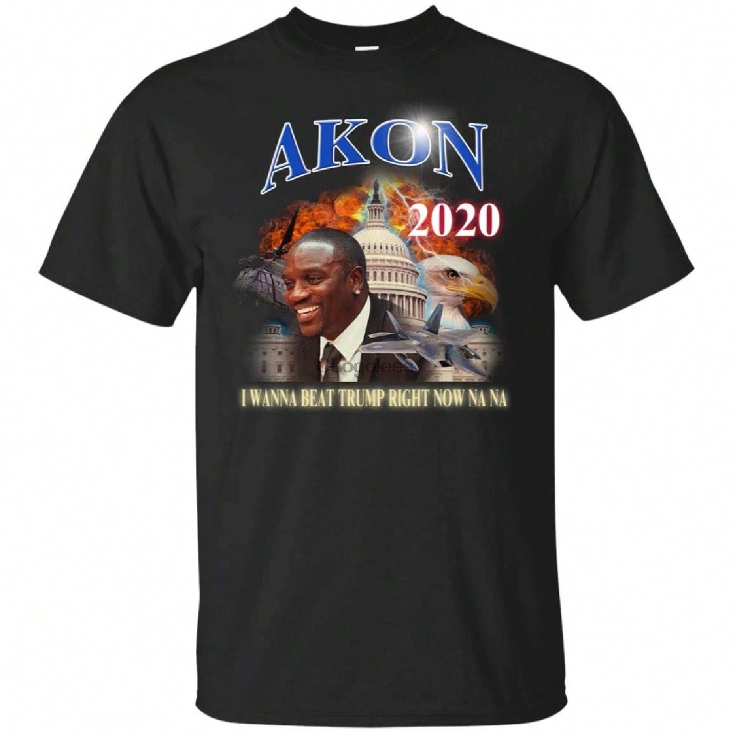 Whitney Pose Black T-Shirt S разноцветный