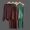 Sweater Skirt Set Autumn and Winter Solid Color Simple Long Sleeve Fashion Casual Knitted Set