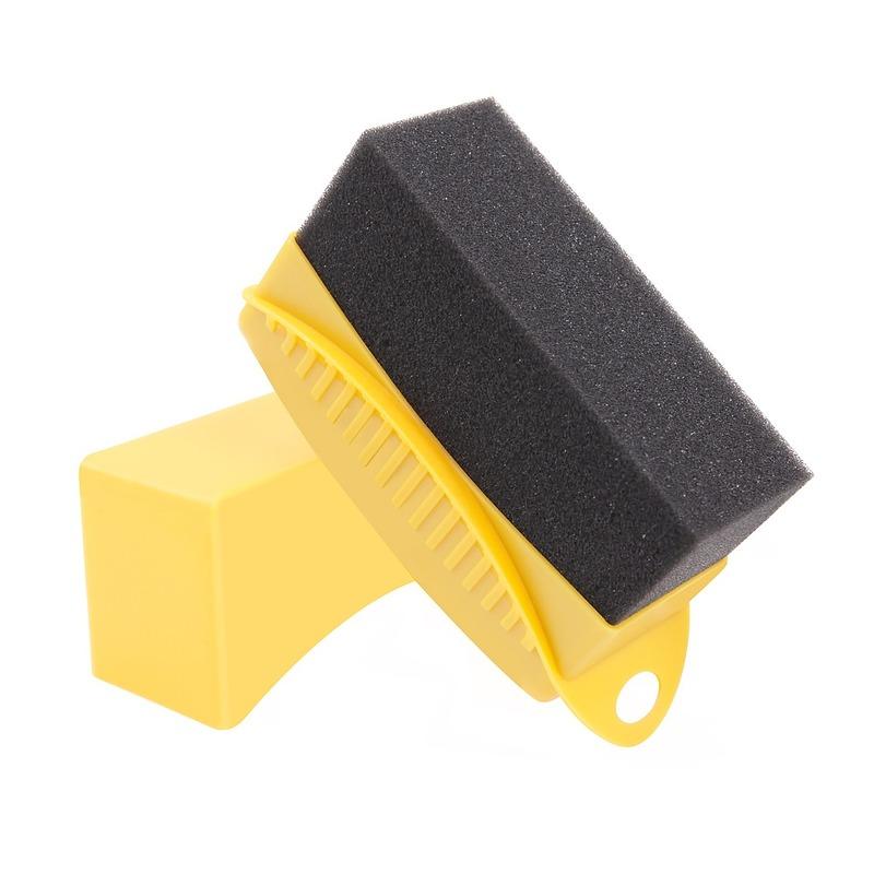 Car Tire Cleaning Sponge Wipe Polishing Oiling Waxing Brush Tool with Cover Universal Auto Wheel Tyre Contour Maintenance Care