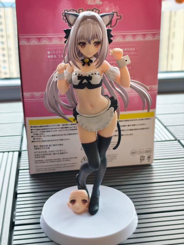 Replica Ver Tsukihime A Piece Of Blue Glass Moon Sakurakoji Luna 16 Scale Figure Cat Ear Maid Ver Desktop Ornament Pvc Material
