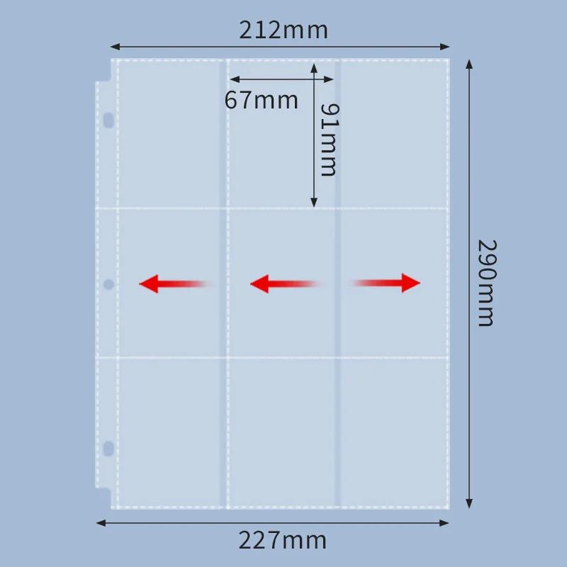 50 listů 900 kapes Obaly na baseballové karty Oboustranný 9-kapesní pořadač na sběratelské karty Listy ochrany listů pro herní karty