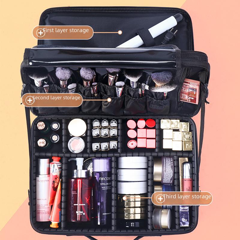 Large Capacity Portable Makeup and Nail Art Organizer
