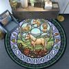 Sheep Nature Symbols Round Area Rug Under Office Chairs Bedroom Living Room Home Decor