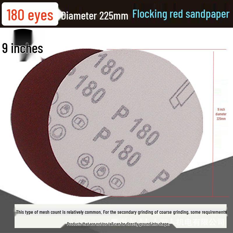 5-inch Self-Adhesive Flocked Sandpaper Disc for Sanding and Grinding (125MM)