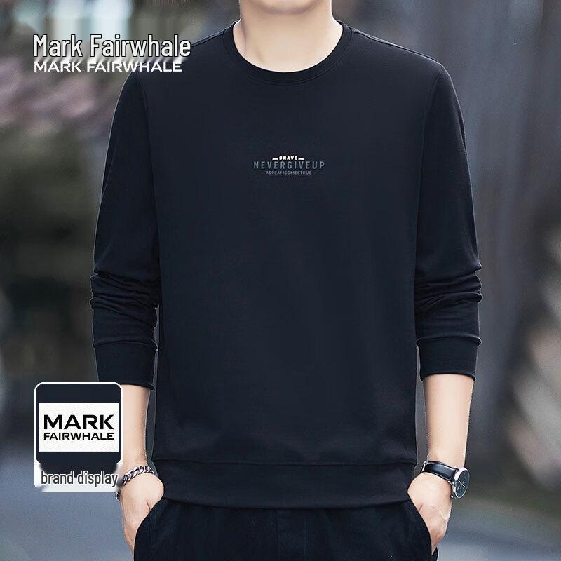 MARK FAIRWHALE Men's Premium Plus Size Crew Neck Sweatshirt