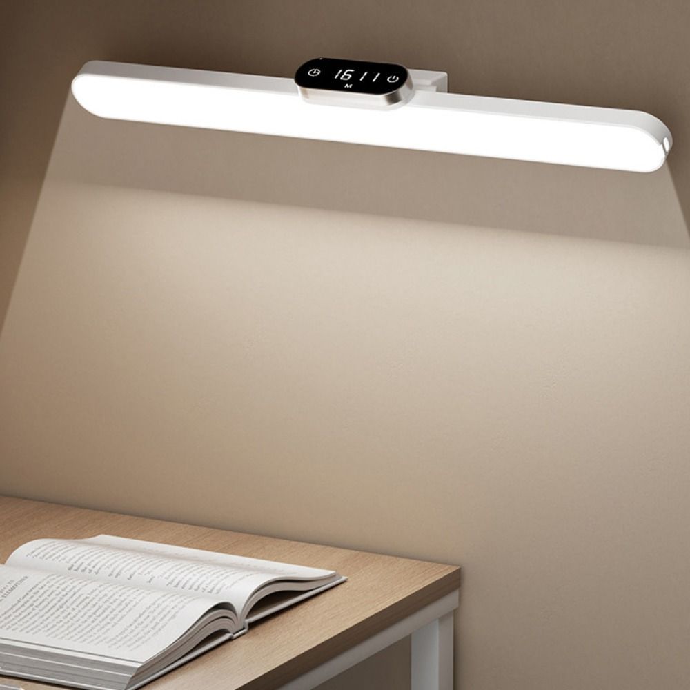 USB Rechargeable LED Desk Lamp Stepless Dimming Night Light Hanging Design Wall Light Study Room