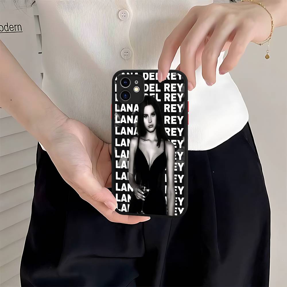 Singer Lana Del Rey For IPhone Air 16 15 14 Plus 13 12 11 Pro Max Matte Cover Jelly Shockproof Phone Case