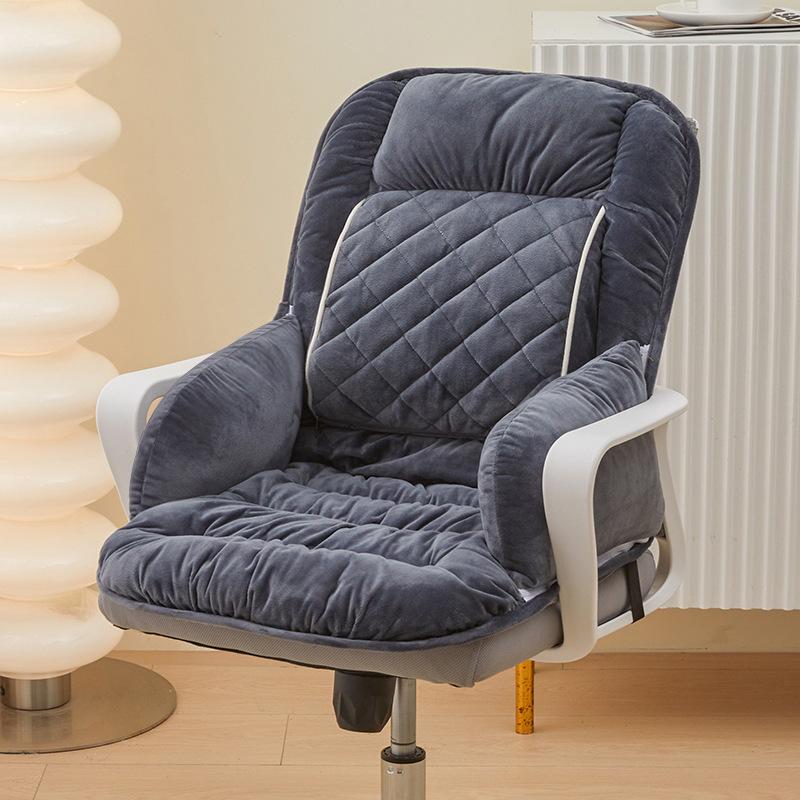 45x50x50cm Seat Electric Heating Warm Pad Office Chair Heated Soft Cushion 3 Speed Adjustable Thermostatic Backrest Non-Slip Mat